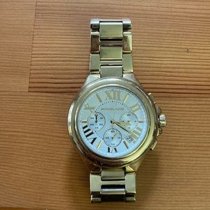 Michael Kors Gold Oversized Chain Watch